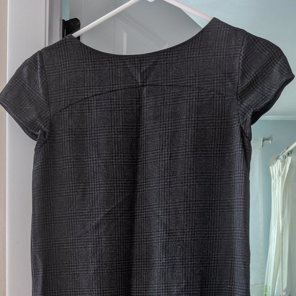 Gap Wool Plaid Gray Mini Dress - Picture 3 of 5